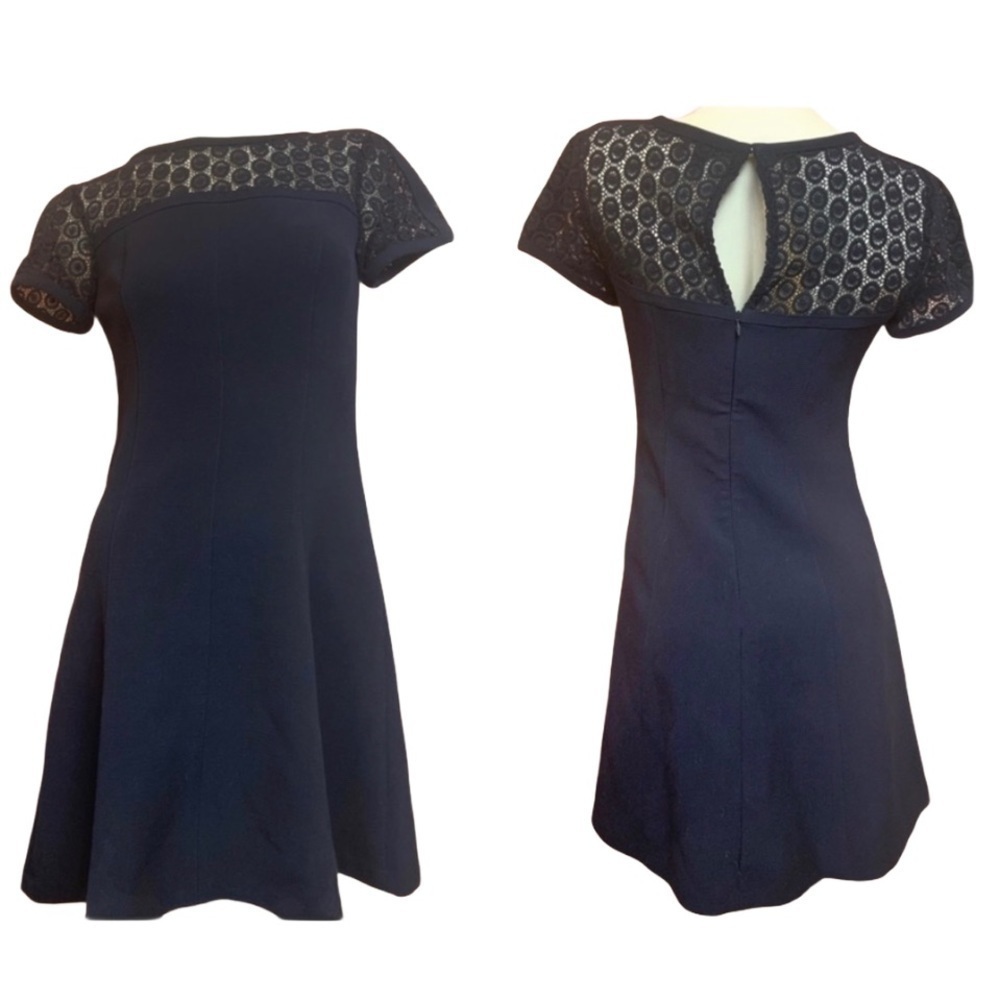 ANN Taylor Dress with crotchet neckline
